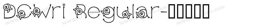 DCWri Regular字体转换